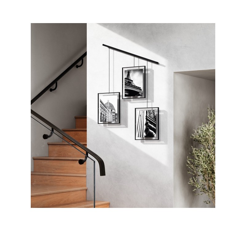 UMBRA zestaw 3 ramek do zdjęć EXHIBIT     8-10 cm czarny