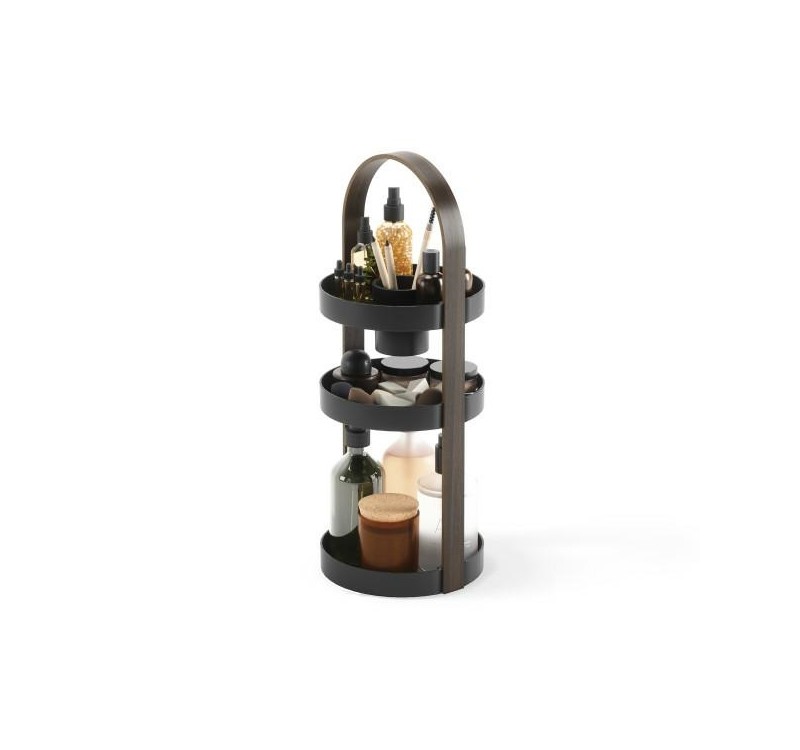 UMBRA organizer na kosmetyki BELLWOOD     czarny / brązowy