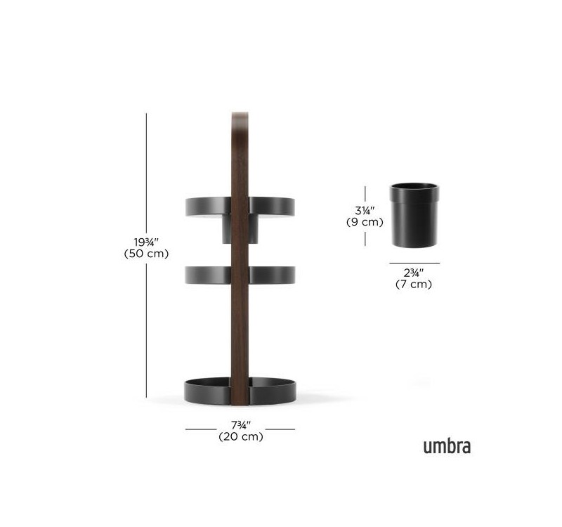 UMBRA organizer na kosmetyki BELLWOOD     czarny / brązowy