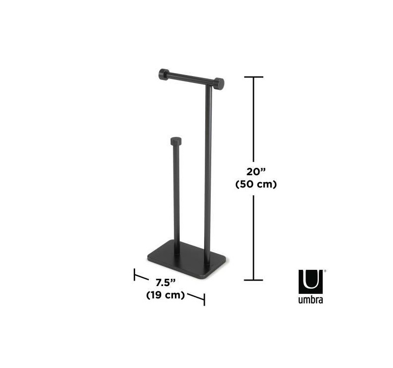UMBRA stojak na papier toaletowy CAPPA    czarny