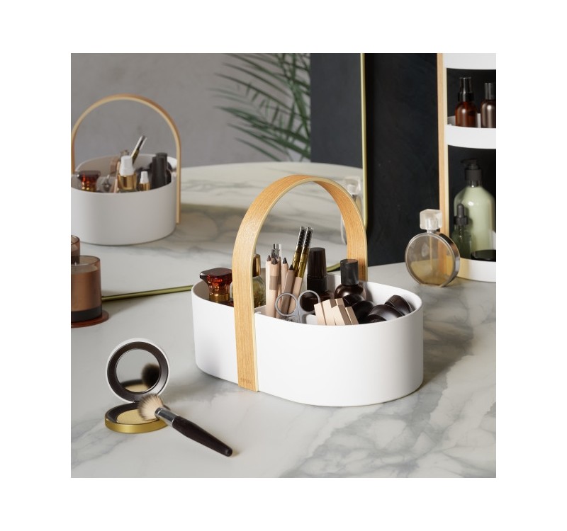 UMBRA organizer na kosmetyki BELLWOOD     biały