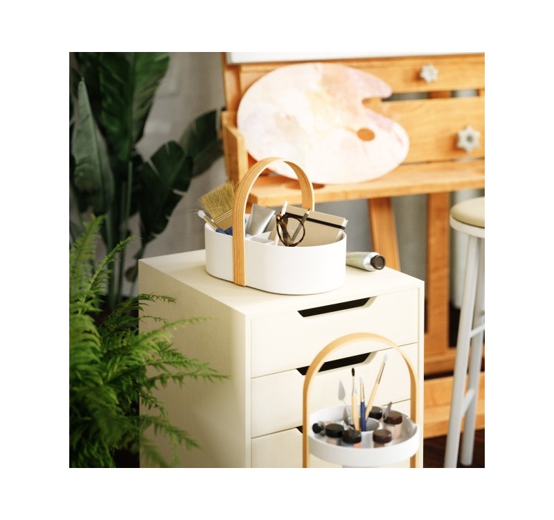 UMBRA organizer na kosmetyki BELLWOOD     biały