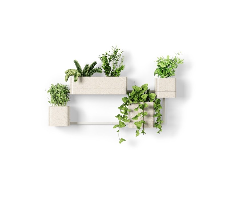 UMBRA zestaw doniczek CUBIKO biały