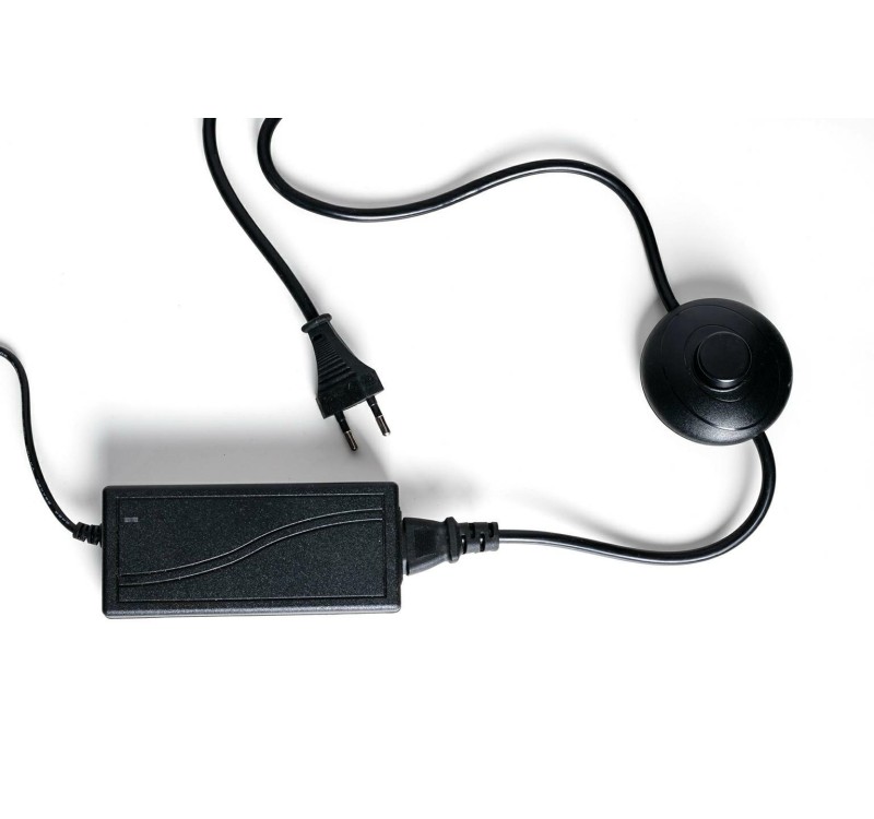 Lampa podłogowa MOON FLOOR - metal, akryl