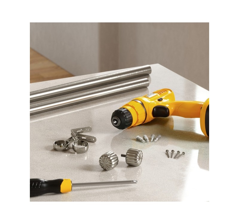 UMBRA karnisz CLEO 91 - 168 cm srebrny