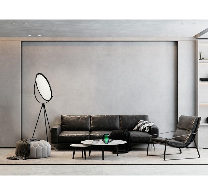 Lampa podłogowa MOON FLOOR - metal, akryl