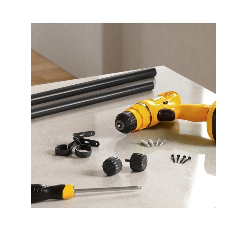 UMBRA karnisz CLEO 168-  305 cm czarny