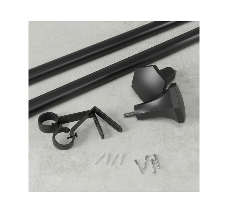 UMBRA karnisz SITA 183 - 366 cm czarny