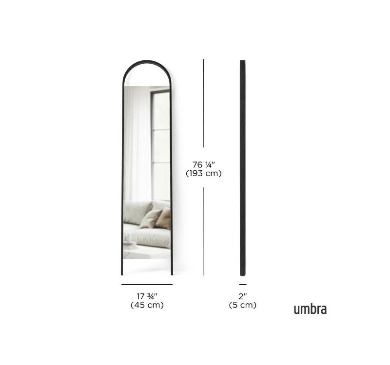 UMBRA lustro stojące BELLWOOD czarne