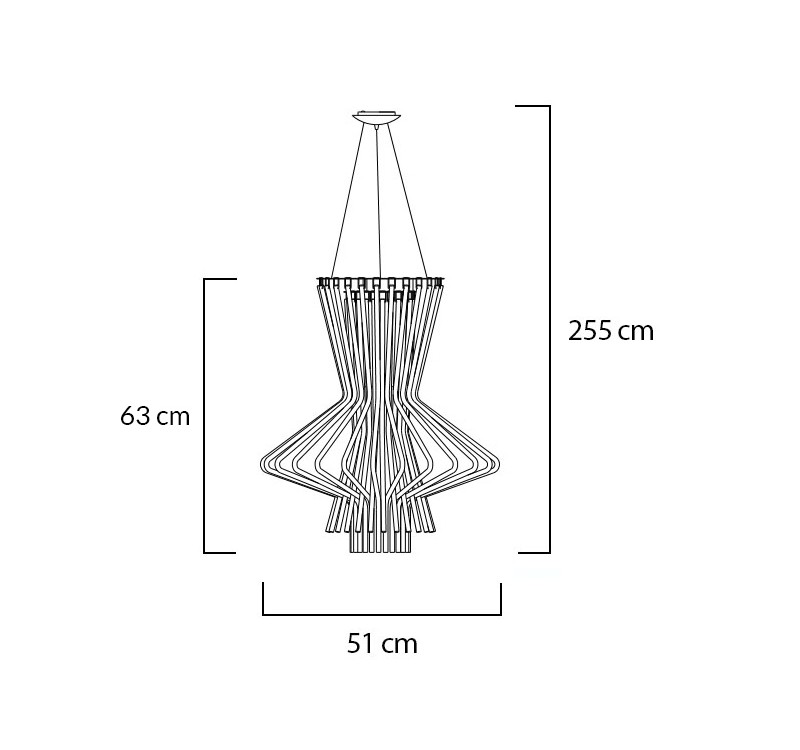 Lampa wisząca STRAW szara - stal węglowa