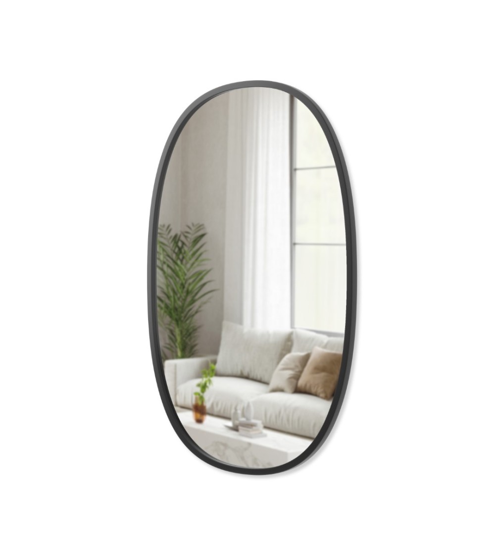 UMBRA lustro wiszące HUB 61 x 91 cm czarne