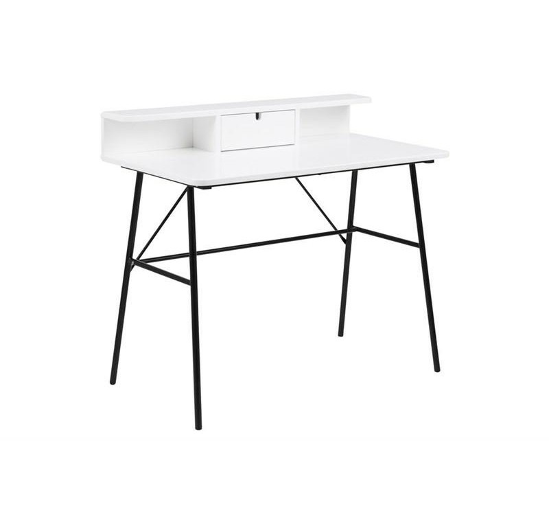 ACTONA biurko PASCAL białe - MDF, metal