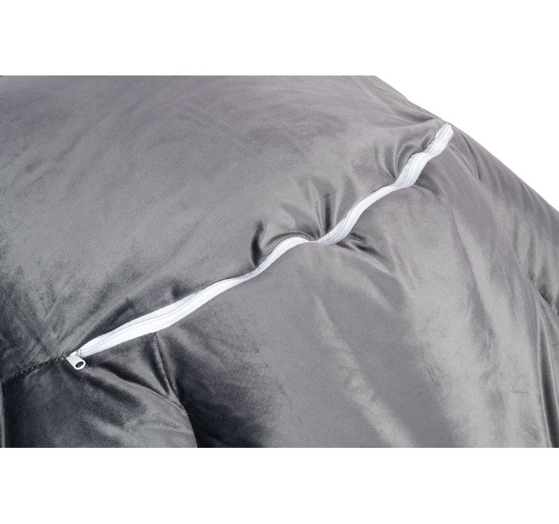 Fotel OTILIA STAND VELVET ciemny  szary welur