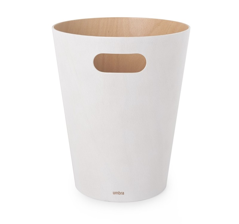 UMBRA kosz na śmieci WOODROW  - biały