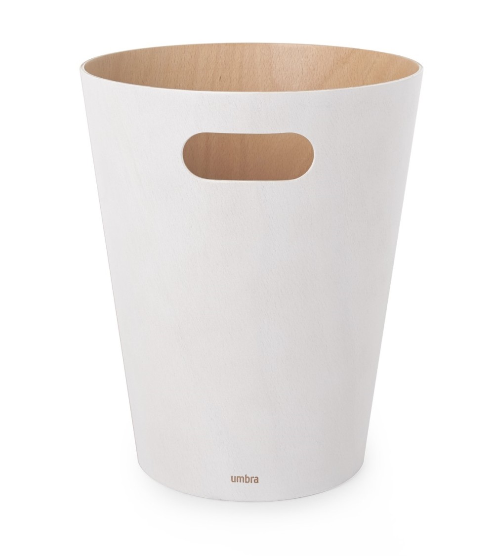 UMBRA kosz na śmieci WOODROW  - biały