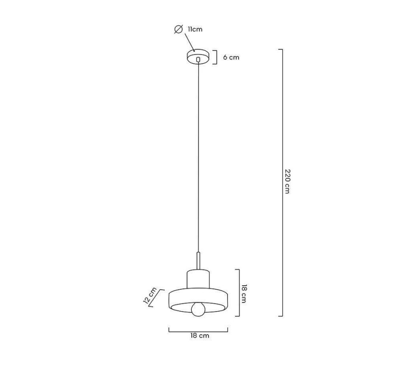 MOOSEE lampa wisząca ARCO 20 marmur