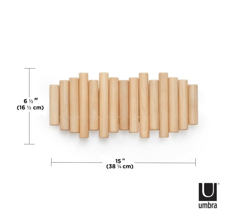 UMBRA wieszak na ubrania PICKET RAIL naturalny
