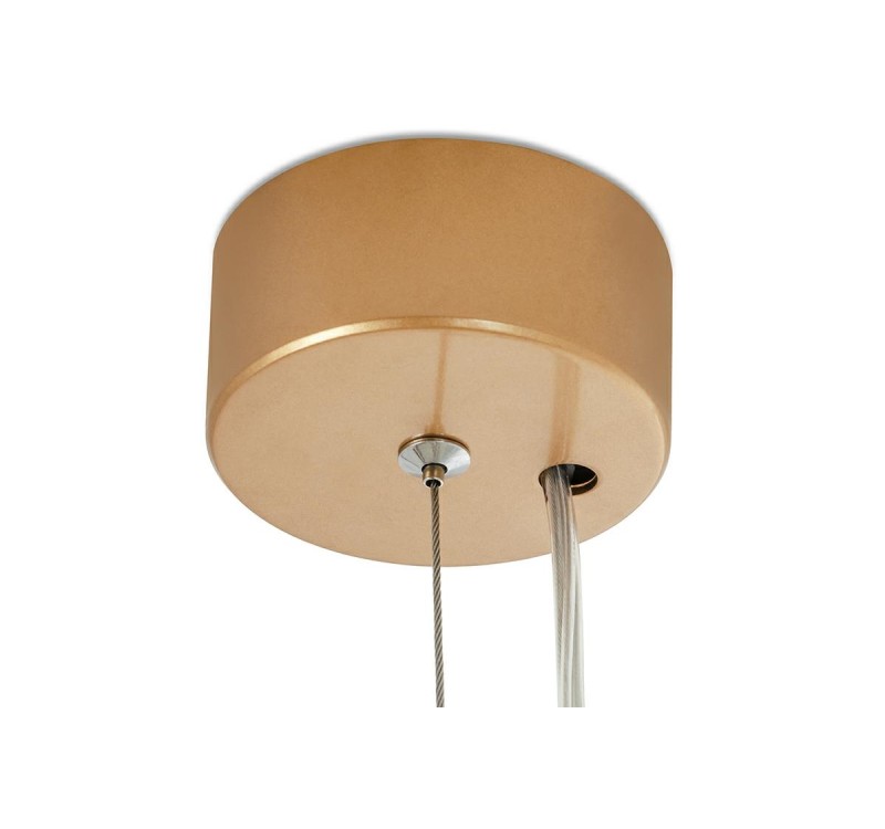 Lampa wisząca GALLIANO LONG ciemne złoto - aluminium, stal węglowa