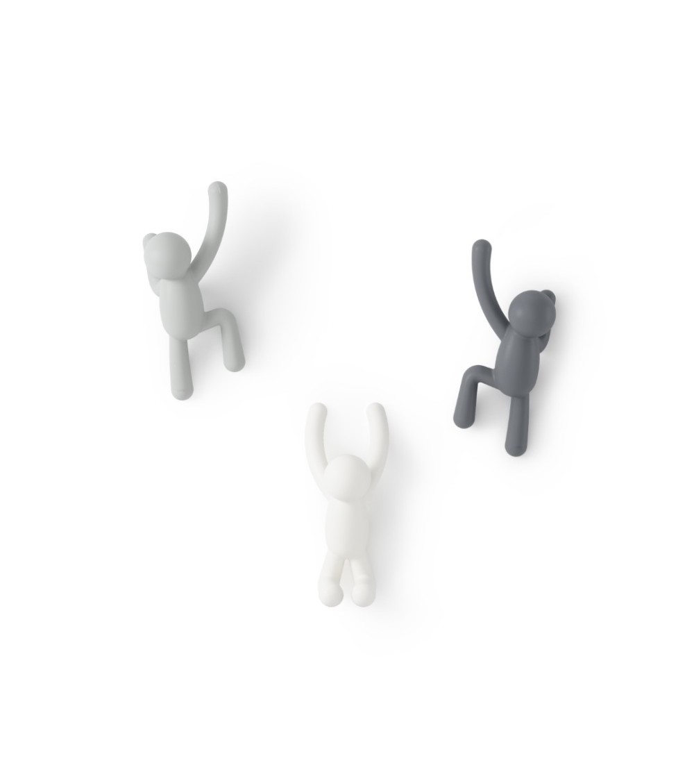 UMBRA wieszak ścienny BUDDY ciemnoszary - jasnoszary - biały