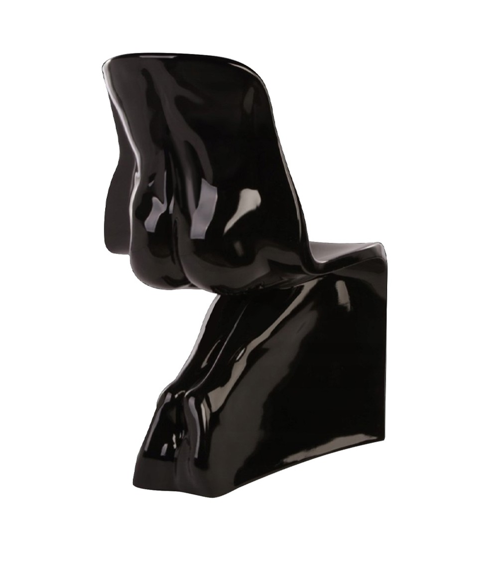 Krzesło HIM czarne - włókno szklane lakierowane