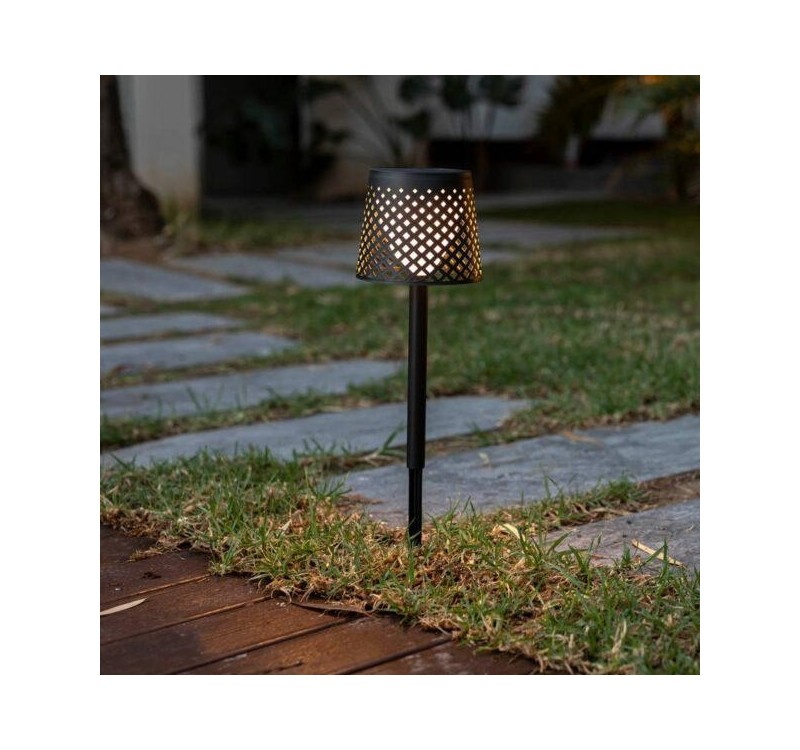 NEW GARDEN lampa ogrodowa GRETA SOLAR NEGRO 5in1 czarna