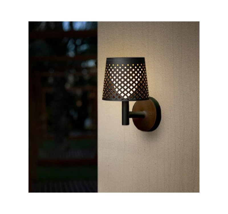 NEW GARDEN lampa ogrodowa GRETA SOLAR NEGRO 5in1 czarna