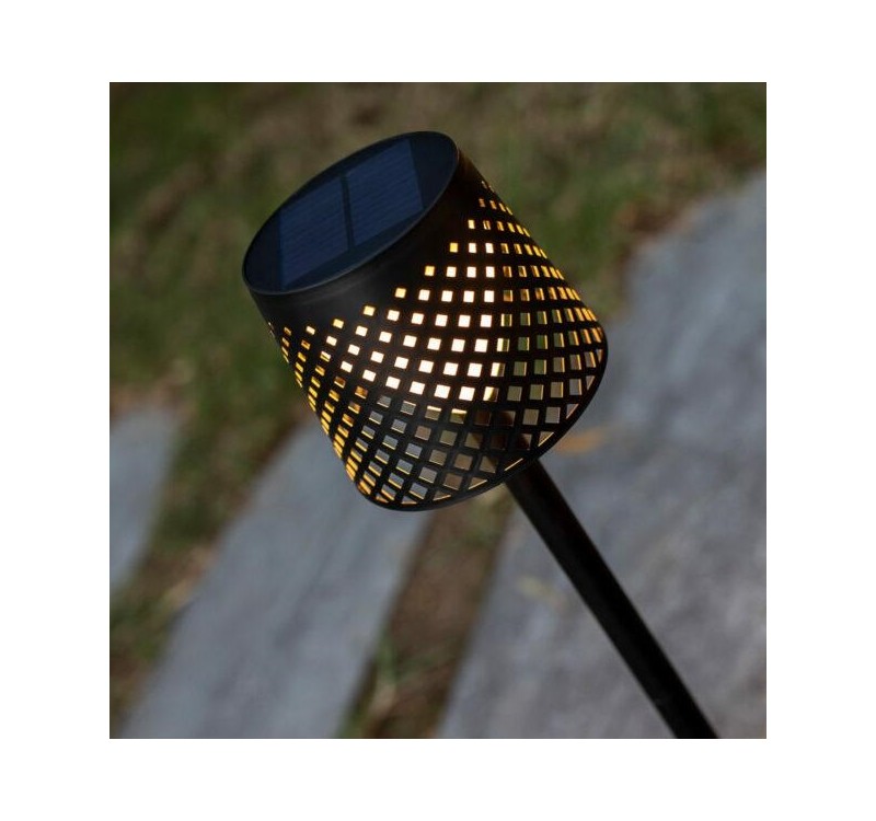 NEW GARDEN lampa ogrodowa GRETA SOLAR NEGRO 5in1 czarna