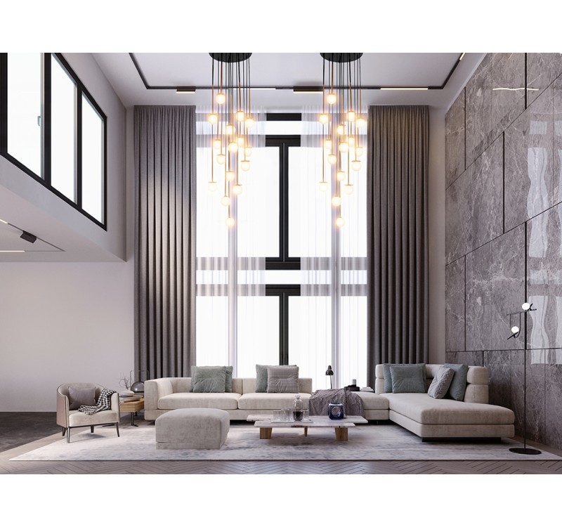 Lampa wisząca CANNON DISC 16 miedziana