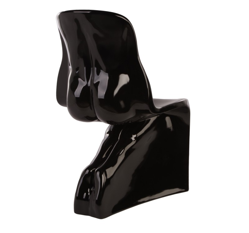 Krzesło HER czarne - włókno szklane lakierowane