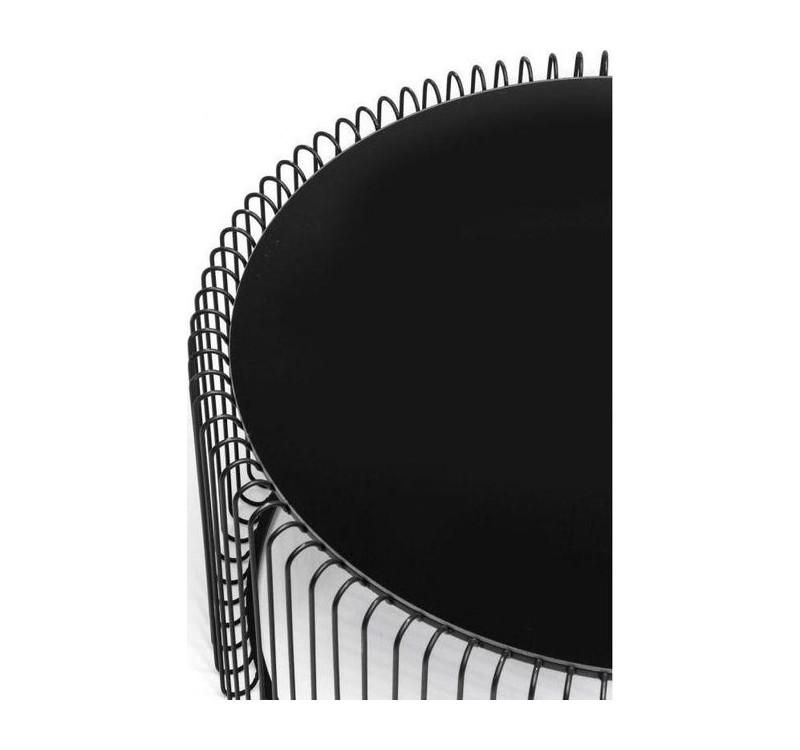 KARE zestaw stolików kawowych WIRE czarny