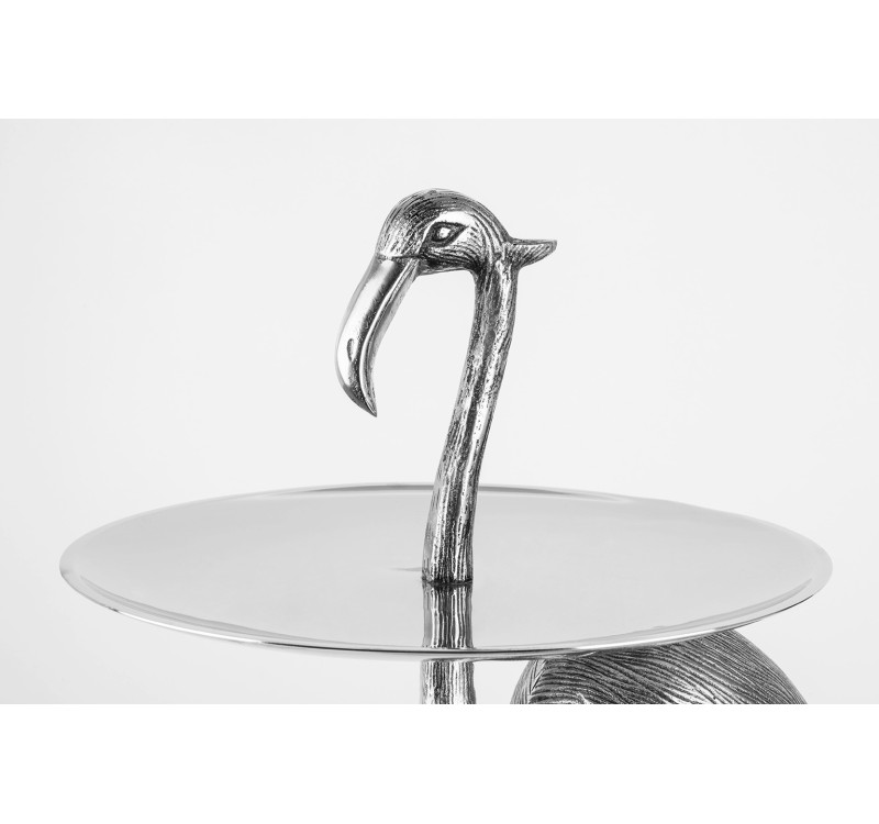 KARE patera / etażerka FLAMINGO srebrna