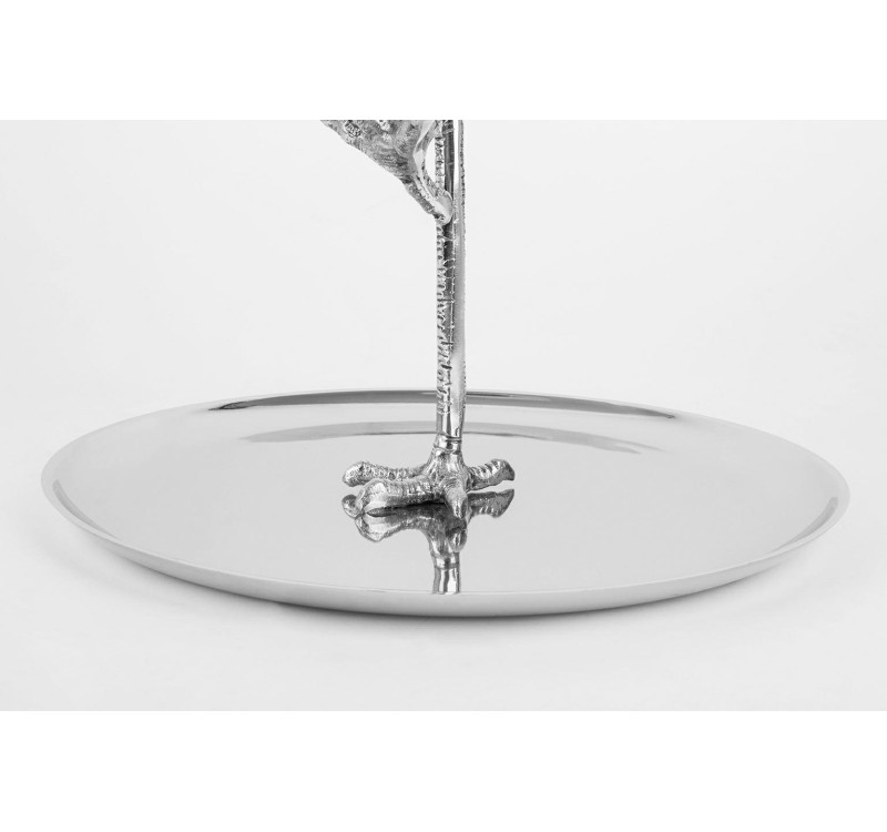 KARE patera / etażerka FLAMINGO srebrna