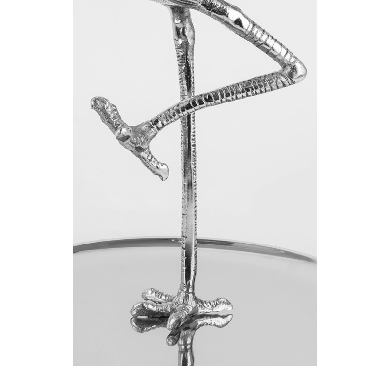 KARE patera / etażerka FLAMINGO srebrna