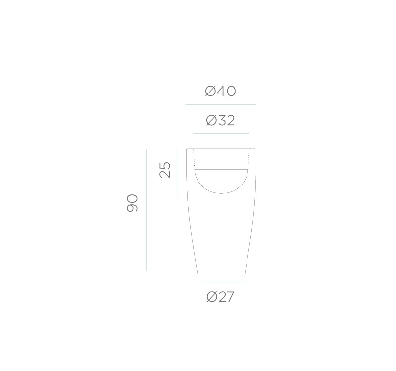NEW GARDEN donica BAMBU 90 BATTERY biała