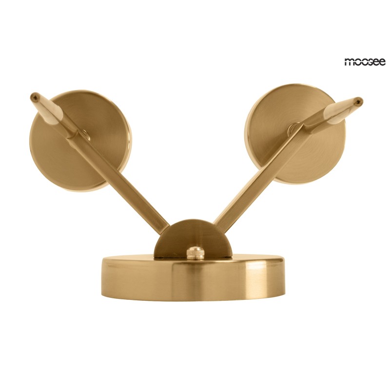 MOOSEE lampa ścienna TORCH TWIN złota