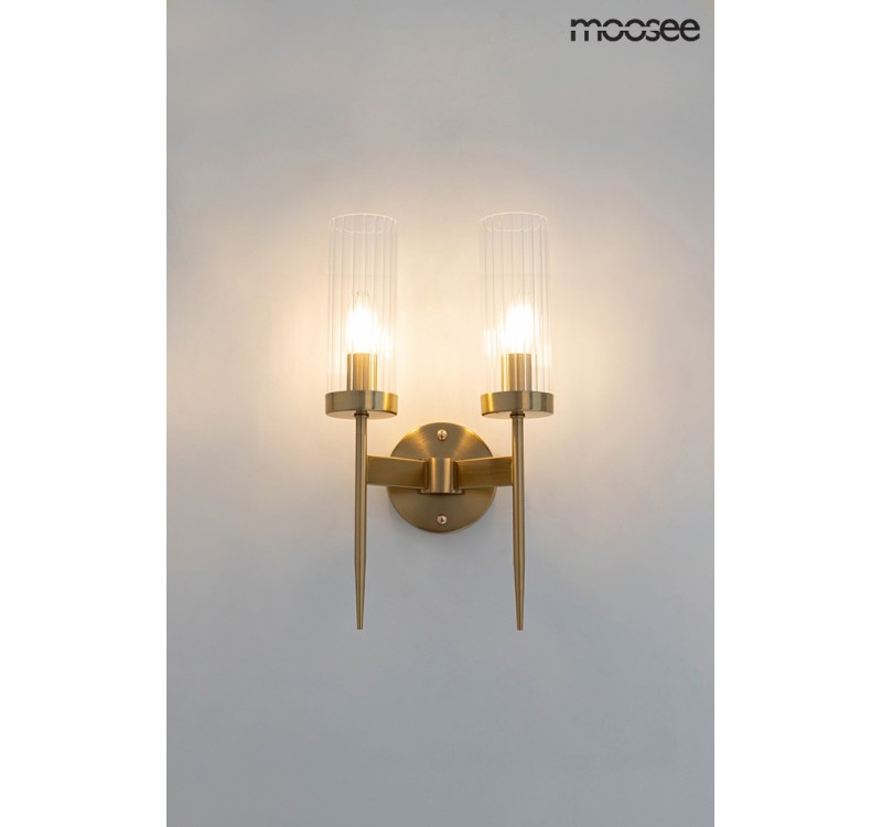 MOOSEE lampa ścienna TORCH TWIN złota