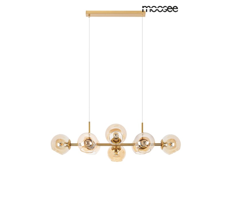 MOOSEE lampa wisząca ROMEO GOLD złota / bursztynowa
