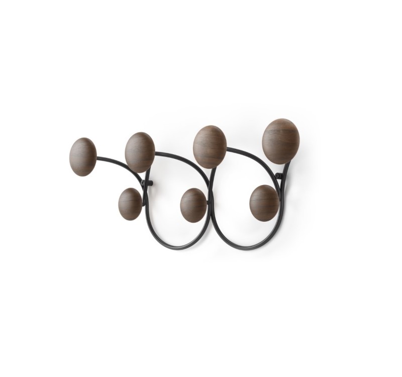 UMBRA wieszak na ubrania DOTSY 7 czarny orzech