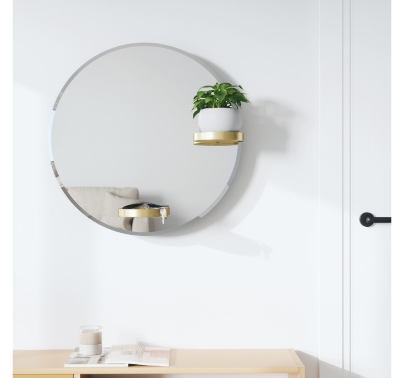 UMBRA lustro ścienne PERCH 60 cm mosiężne