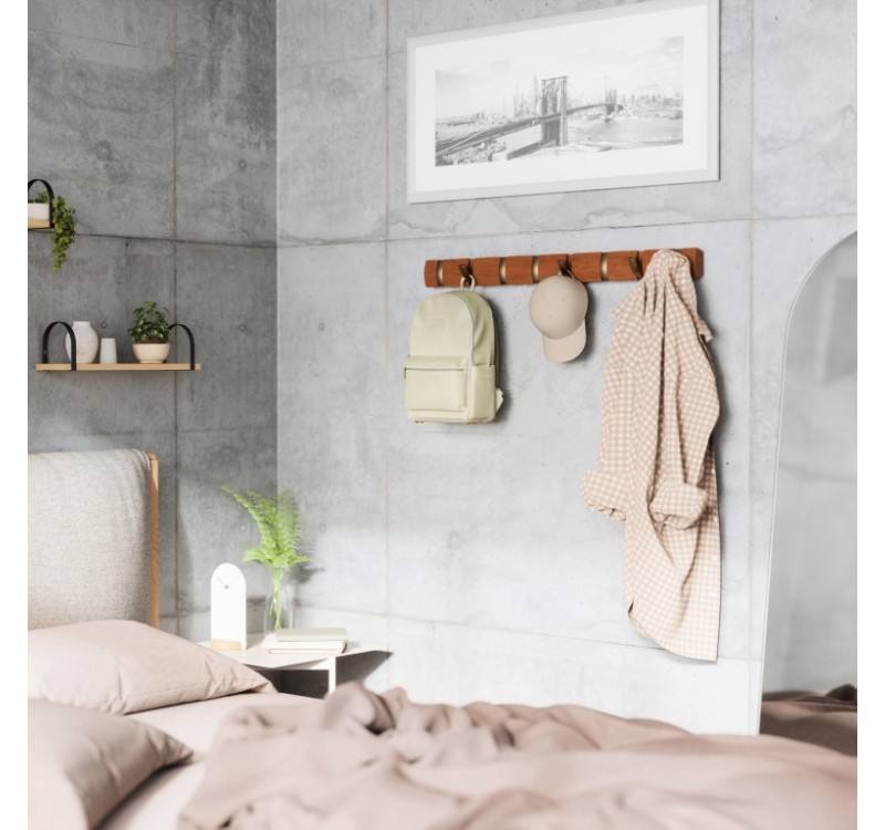 UMBRA wieszak ścienny FLIP 8 brązowy