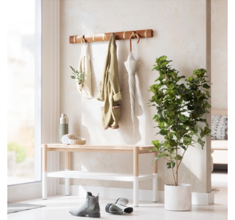 UMBRA wieszak ścienny FLIP 8 brązowy