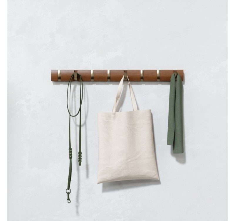 UMBRA wieszak ścienny FLIP 8 brązowy