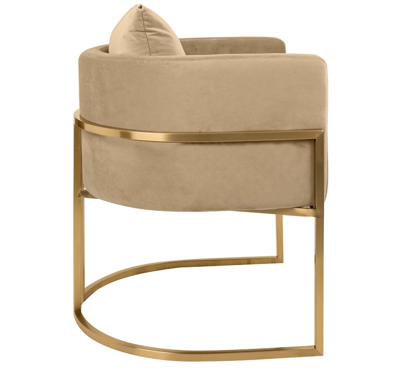 Fotel CHLOE VELVET khaki