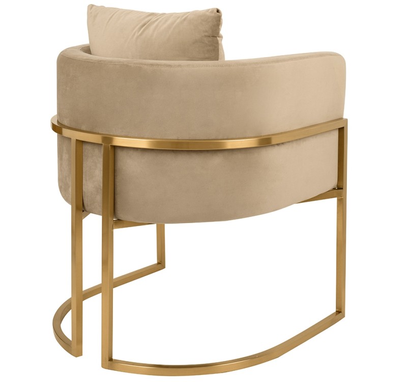 Fotel CHLOE VELVET khaki