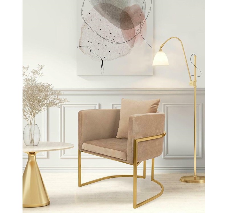 Fotel CHLOE VELVET khaki