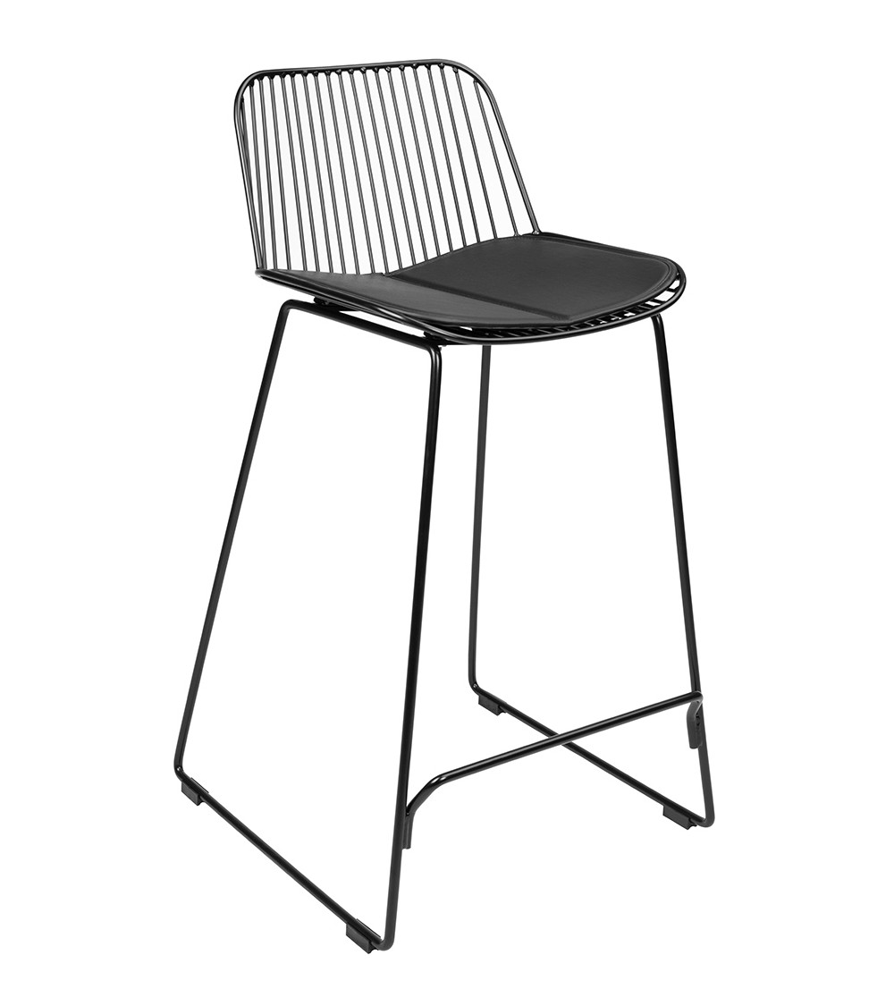 Krzesło barowe MILES czarne 76