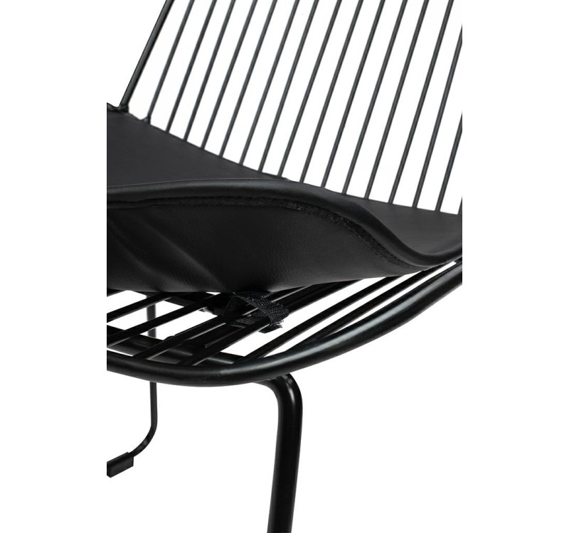 Krzesło barowe MILES czarne 76