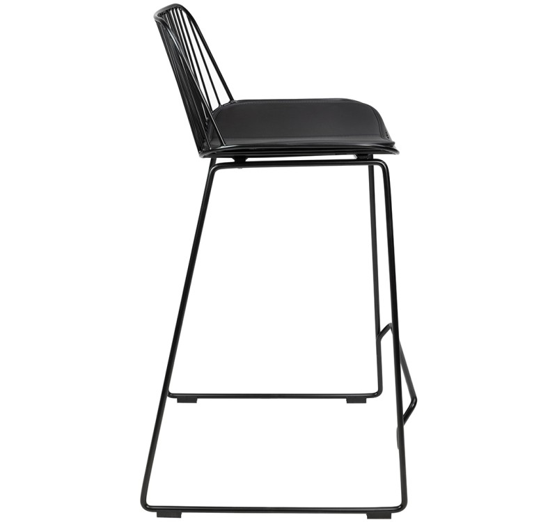 Krzesło barowe MILES czarne 76