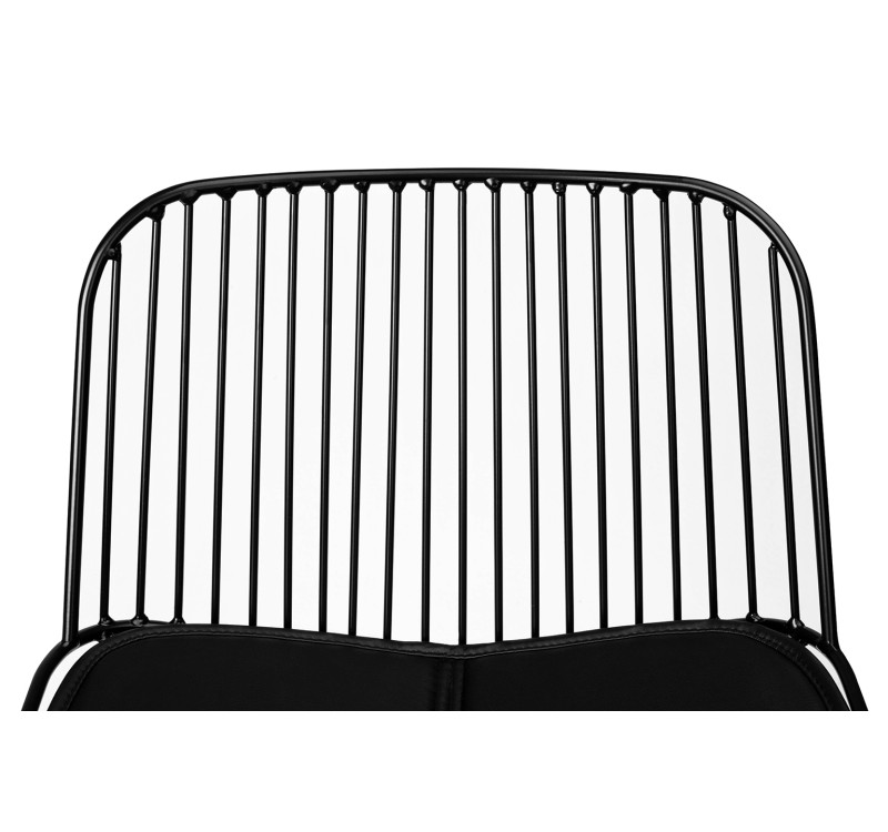 Krzesło barowe MILES czarne 76