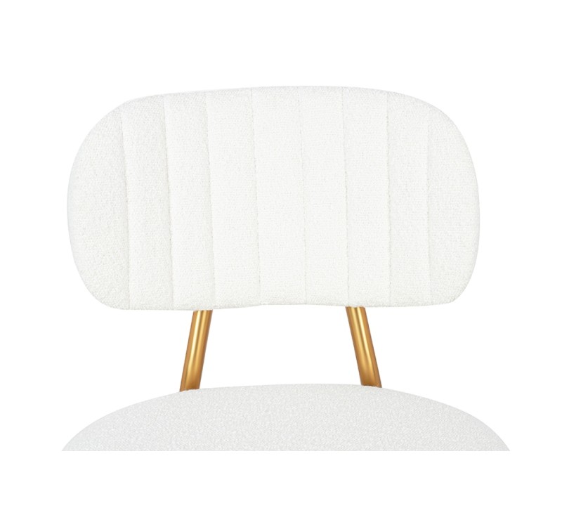 Krzesło FABIOLA BOUCLE białe